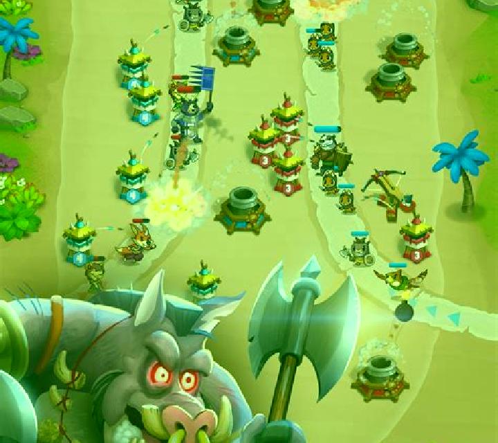 tower rush game mechanics gameplay drop block